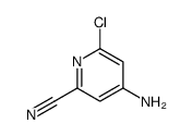 4-Amino-6-chloro-2-pyridinecarbonitrile Structure