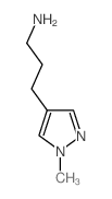 [3-(1-甲基-1H-吡唑-4-基)丙基]胺结构式