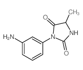 3-(3-氨基苯基)-5-甲基咪唑啉-2,4-二酮结构式
