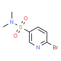 6-溴-N,N-二甲基吡啶-3-磺酰胺结构式