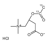 Acetyl-13C2-L-carnitine hydrochloride Structure