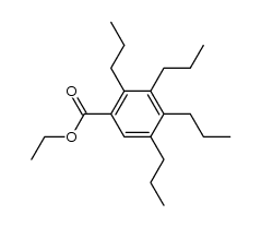 ethyl 2,3,4,5-tetrapropylbenzoate结构式