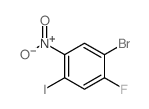 1-溴-2-氟-4-碘-5-硝基苯结构式