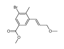 methyl 3-bromo-5-[(1E)-3-methoxy-1-propen-1-yl]-4-methylbenzoate Structure