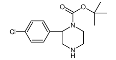 tert-butyl (2S)-2-(4-chlorophenyl)piperazine-1-carboxylate结构式