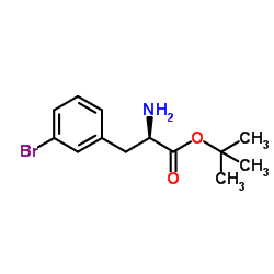 (R)-3-bromophenylalanine t-butyl ester Structure