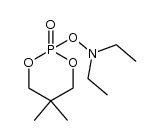 2-(Diethylaminooxy)-5,5-dimethyl-1,3,2-dioxaphosphorinane 2-Oxide结构式