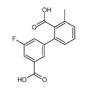 2-(3-carboxy-5-fluorophenyl)-6-methylbenzoic acid结构式