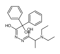 2-(diethylamino)-N'-(2-hydroxy-2,2-diphenylacetyl)propanehydrazide结构式