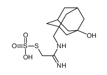 1-[[(1-amino-2-sulfosulfanylethylidene)amino]methyl]-3-hydroxyadamantane Structure