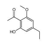 1-(4-ethyl-2-hydroxy-6-methoxyphenyl)ethanone结构式