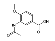 3-乙酰氨基-4-甲氧基苯甲酸结构式