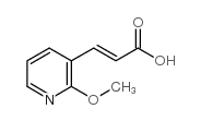 (E)-3-(2-甲氧基吡啶-3-基)丙烯酸结构式