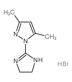 1-(4,5-二氢-1H-咪唑-2-基)-3,5-二甲基-1H-吡唑氢溴酸结构式