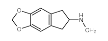 6,7-二氢-N-甲基-5H-茚并[5,6-d]-1,3-二氧戊环-6-胺结构式