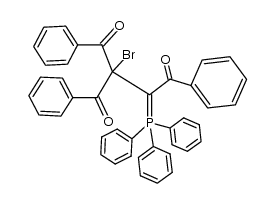 2-benzoyl-2-bromo-1,4-diphenyl-3-(triphenylphosphoranylidene)butane-1,4-dione结构式