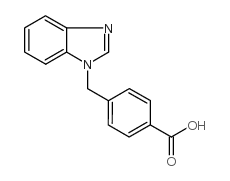 4-苯并咪唑-1-甲基-苯甲酸结构式