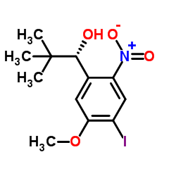 (S)-1-(4-碘-5-甲氧基-2-硝基苯基)-2,2-二甲基丙-1-醇结构式
