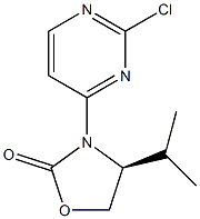 (S)-3-(2-chloropyrimidin-4-yl)-4-isopropyloxazolidin-2-one结构式