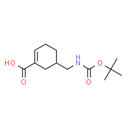 5-({[(tert-butoxy)carbonyl]amino}methyl)cyclohex-1-ene-1-carboxylic acid Structure