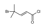 4-bromo-4-methylpent-2-enoyl chloride Structure
