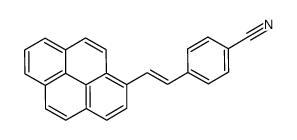 4-(2-pyren-1-ylethenyl)benzonitrile结构式