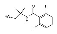 N-(2-hydroxy-1,1-dimethylethyl)-2,6-difluorobenzamide结构式