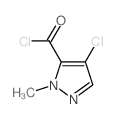 4-氯-1-甲基-1H-吡唑-5-羰酰氯结构式