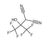 (Hydroxy-bis-trifluormethyl-methyl)-malononitril结构式
