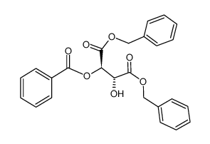 (R,R)-1,2-bis(benzyloxycarbonyl)-2-hydroxyethyl benzoate结构式
