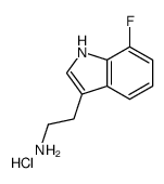 2-(7-FLUORO-1H-INDOL-3-YL)ETHANAMINE HYDROCHLORIDE Structure