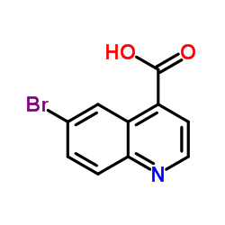 6-溴喹啉-4-羧酸结构式