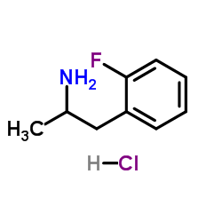 2-Fluoroamphetamine (hydrochloride) structure