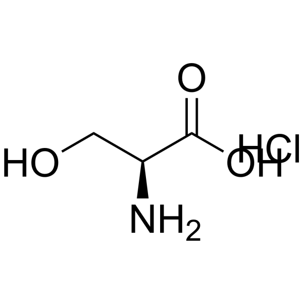 L-Serine hydrochloride (1:1) structure