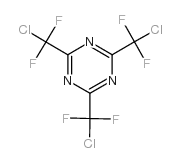 2,4,6-三(氯二氟甲基)-1,3,5-三嗪结构式