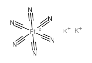 Dipotassium hexakis(cyano)platinate Structure