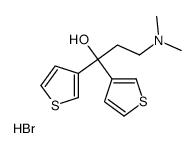 3-(dimethylamino)-1,1-di(thiophen-3-yl)propan-1-ol,hydrobromide结构式