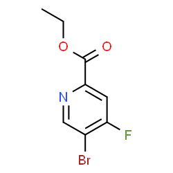 5-溴-4-氟吡啶-2-甲酸乙酯结构式