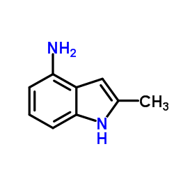 2-甲基-1H-吲哚-4-胺结构式