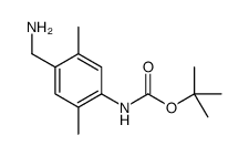 TERT-BUTYL 4-(AMINOMETHYL)-2,5-DIMETHYLPHENYLCARBAMATE结构式