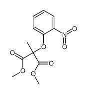 dimethyl 2-methyl-2-(2-nitrophenoxy)propanedioate Structure