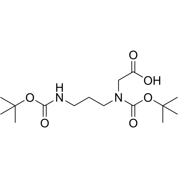 N-(叔丁氧羰基)-N-[3-(BOC-氨基)丙基]甘氨酸图片