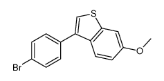3-(4-bromophenyl)-6-methoxy-1-benzothiophene Structure