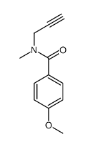 4-methoxy-N-methyl-N-prop-2-ynylbenzamide Structure