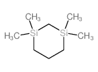 1,1,3,3-tetramethyl-1,3-disilinane structure