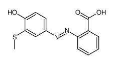 2-(4-Hydroxy-3-methylmercapto-benzolazo)-benzoesaeure结构式