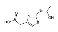 2-(2-乙酰氨基噻唑-4-基)乙酸结构式