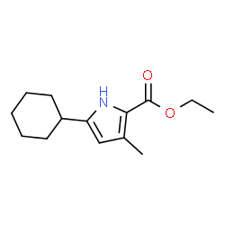 Ethyl 5-cyclohexyl-3-methyl-1H-pyrrole-2-carboxylate Structure