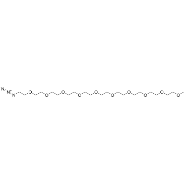 m-PEG10-azide structure