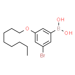 3-Bromo-5-octyloxyphenylboronic acid Structure